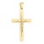 Krzyż złoty z wizerunkiem Jezusa wypukły
