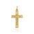 Krzyżyk złoty błyszczący z ukrzyżowanym Jezusem