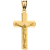 Złoty Krzyżyk z Wizerunkiem Jezusa - Złoto 585 - Prezent na Bierzmowanie.png