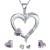 Srebrny Komplet Serca - Srebro 925 - Urocze Serduszka Prezent Na Walentynki.jpg