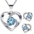 Srebrny Komplet Serca z Cyrkoniami Prezent na Dzień Matki Urodziny Dla Żony Mamy Córki - Srebro 925.jpg