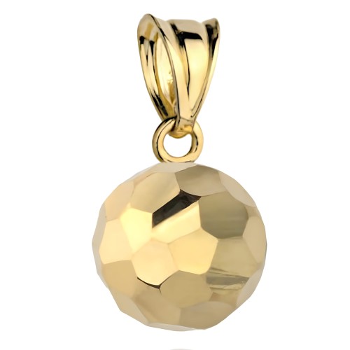 Złota Zawieszka Diamentowana Kulka - Złoto 585.jpg