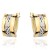 Złote Kolczyki z Diamentowanego Białego Złota na Angielskim Zapięciu - Złoto 585.jpg