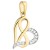 Złota Zawieszka Serce w Połowie Ozdobiona Cyrkoniami z Wplecionym Znakiem Nieskończoności - Złoto 585 - Prezent na Urodziny Walentynki.jpg