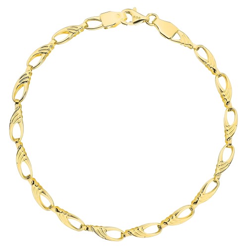 Złota Bransoletka Łezka ze Zdobieniem - Złoto 585.jpg