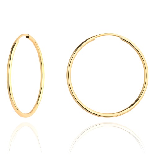 Złote Kolczyki Koła Super Lekkie 1,8cm - Złoto 585 - Prezent na Rocznice.jpg