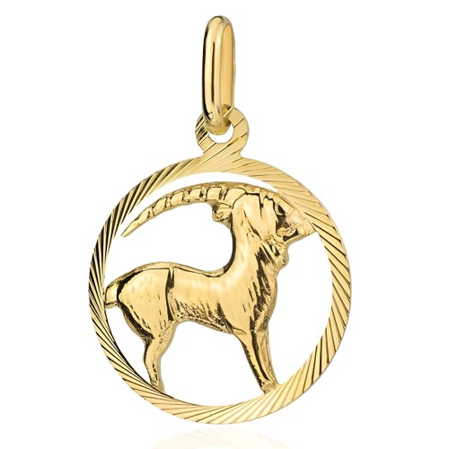 Złota Zawieszka Znak Zodiaku Koziorożec pr.585 - Złoto 585.jpg