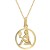 Panna Złoty Znak Zodiaku - Złoto 585 Naszyjnik z Łańcuszkiem Splot Ankier Idealny Prezent 1.44 g.jpg