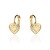 Kolczyki trzy serca złote i z cyrkonii