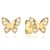 Złote Kolczyki pr. 585 Motylek i Skrzydełka z Cyrkonii - Złoto 585.jpg