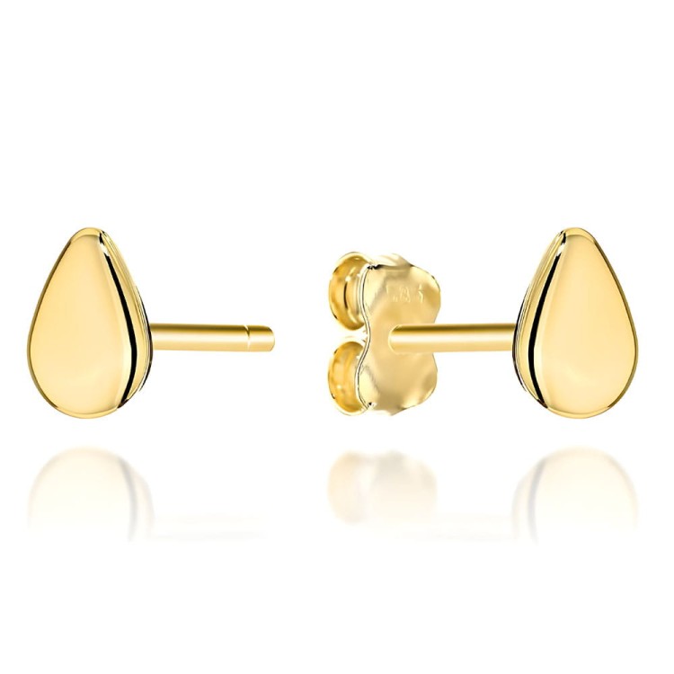 Złote Kolczyki pr. 585 Łezki na Sztyfcie - Złoto 585.jpg