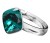 Srebrny Pierścionek Romb z Markowym Kryształem - Emerald - Srebro 925 - Uniwersalny Pierścionek ze Srebra.jpg