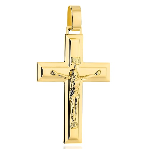 Złoty Krzyżyk pr.585 z Wizerunkiem Ukrzyżowanego Jezusa Chrystusa - Złoto 585.jpg