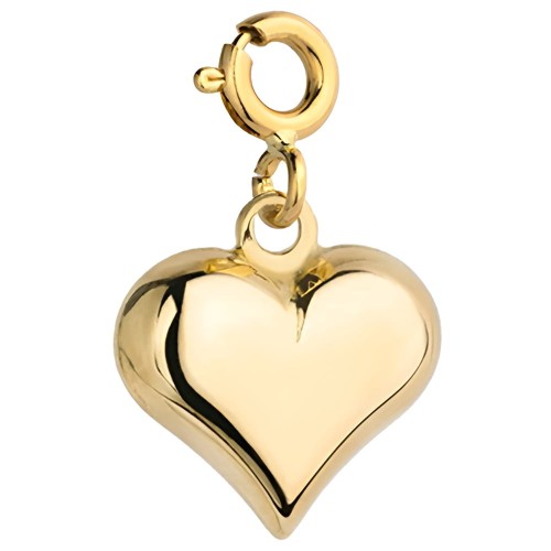 Złota pr.585 Zawieszka/Charms Dmuchane Serce - Złoto 585.jpg