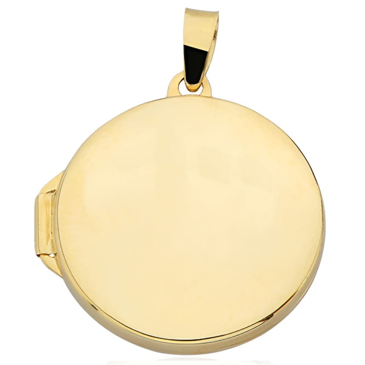 Złota pr.585 Zawieszka Puzderko Gładkie Koło Duże - Złoto 585.jpg