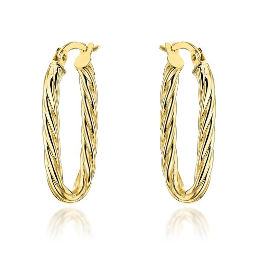 Złote Kolczyki Owale - Złoto 585.jpg