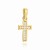 Krzyżyk złoty mały wysadzany cyrkoniami