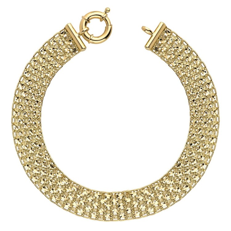 Bransoletka złota z kolekcji "PIATTO" z kółeczkiem