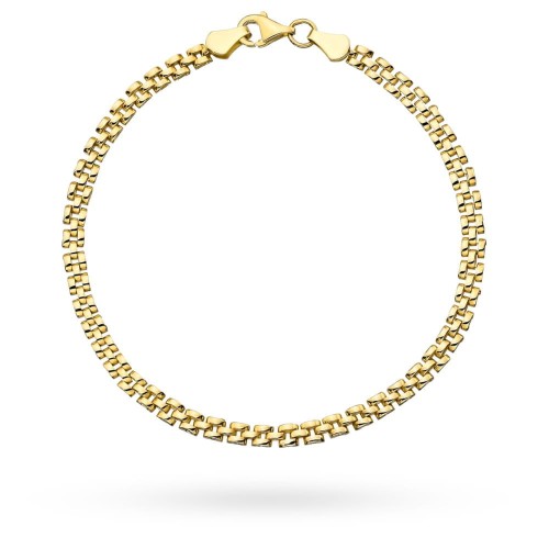 Bransoletka złota kwadraty