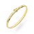 Bransoletka złota sztywna w poprzek zdobiona