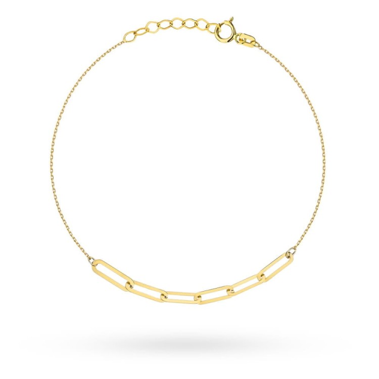 Bransoletka złota sześć splecionych ogniw pr.585