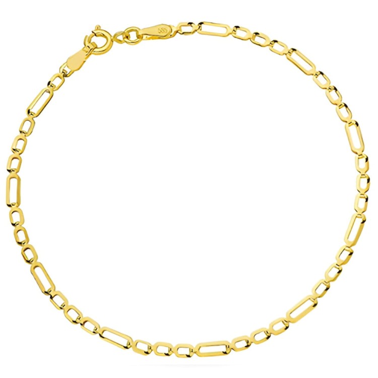 Złota pr.585 Bransoletka w Stylu Figaro - Zloto 585.jpg