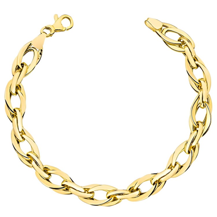 Złota pr.585 Bransoletka z Kolekcji "GRANDE" Wydłużone Ogniwa - Złoto 585.jpg