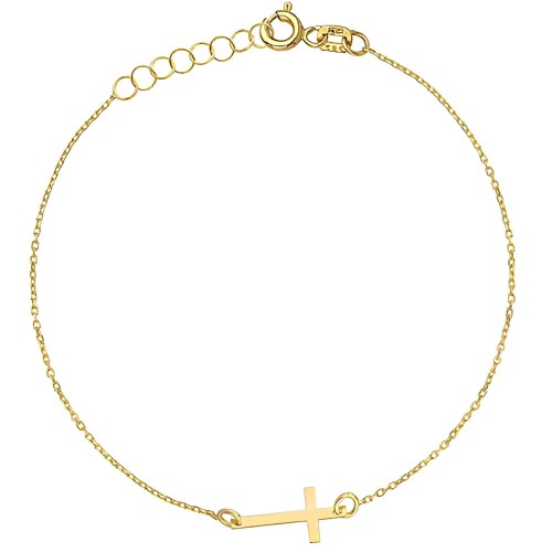 Złota pr.585 Bransoletka z Krzyżykiem - Złoto 585.jpg
