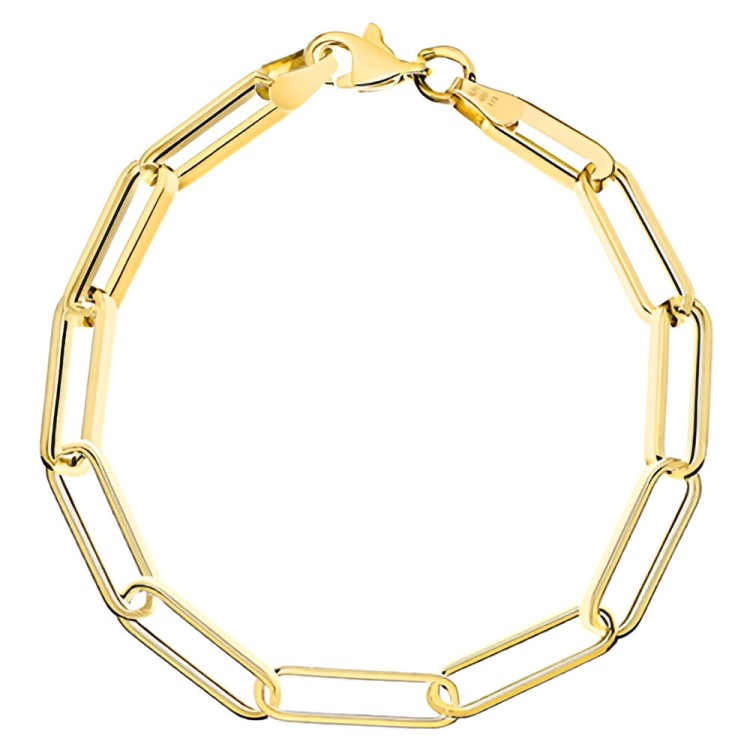 Złota pr.585 Bransoletka Podłużne Ogniwa Owalne 17-21 cm - Złoto 585.jpg