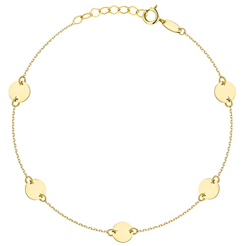 Złota pr.585 Bransoletka Pełne Kółka - Złoto 585.jpg