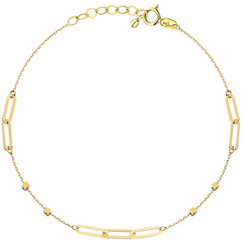 Złota pr.585 Bransoletka Ogniwa i Kosteczki - Złoto 585.jpg