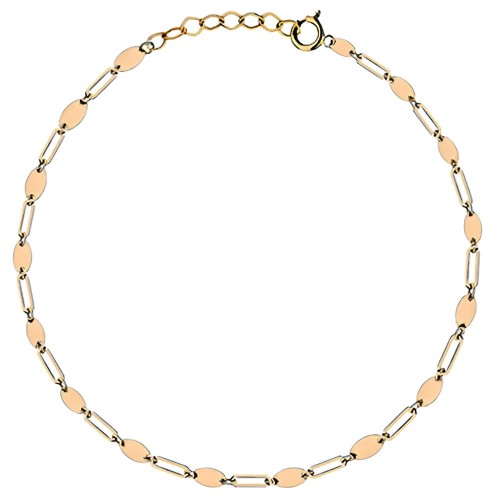 Złota pr.585 Bransoletka Ogniwa i Owalne - Złoto 585.jpg