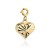 Zawieszka/charms diamentowane serce