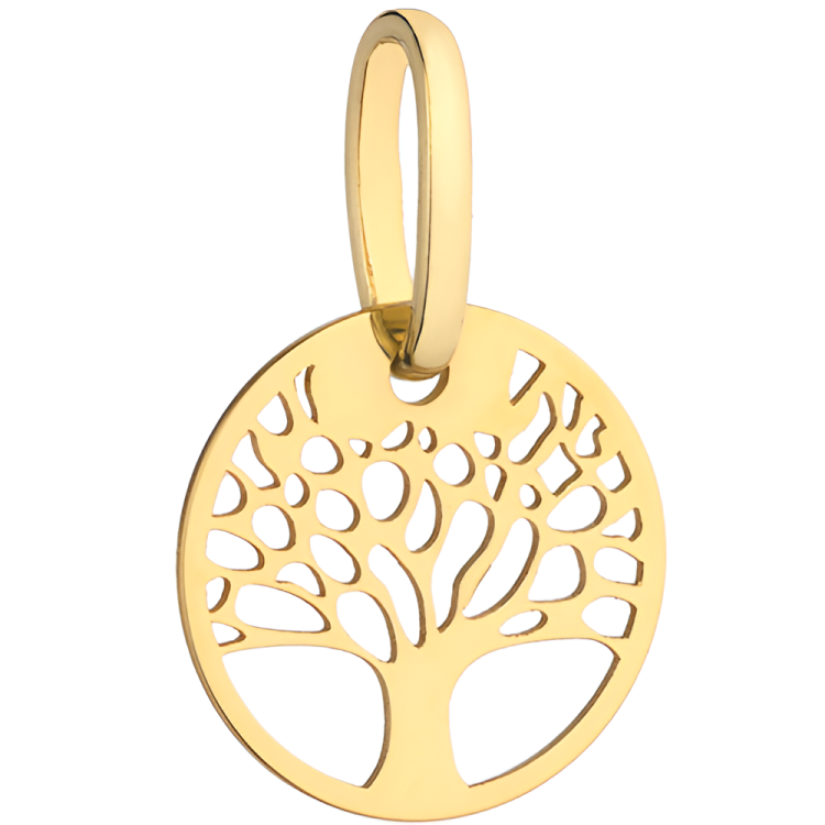 Złota pr.585 Zawieszka Okrągła Drzewko Szczęścia - Złoto 585.png