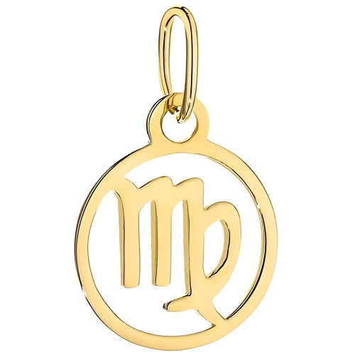 Złota Zawieszka Znak Zodiaku PANNA - Złoto 585.jpg