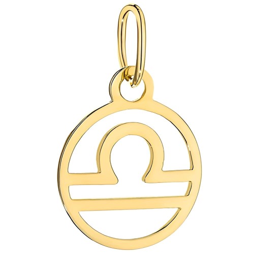Złota Zawieszka Znak Zodiaku WAGA - Złoto 585.jpg