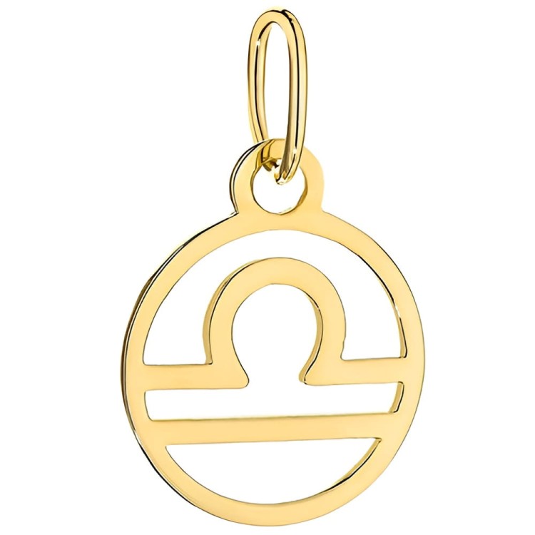 Złota Zawieszka Znak Zodiaku WAGA - Złoto 585.jpg