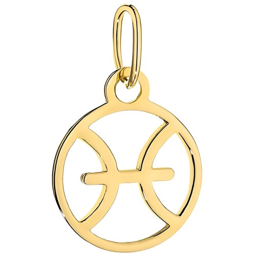 Złota Zawieszka Znak Zodiaku RYBY - Złoto 585 .jpg