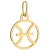 Złota Zawieszka Znak Zodiaku RYBY - Złoto 585 .jpg
