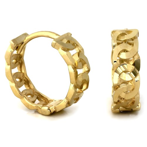 Złote Kolczyki 375 Przeplatane – Zapięcie Angielskie .jpg