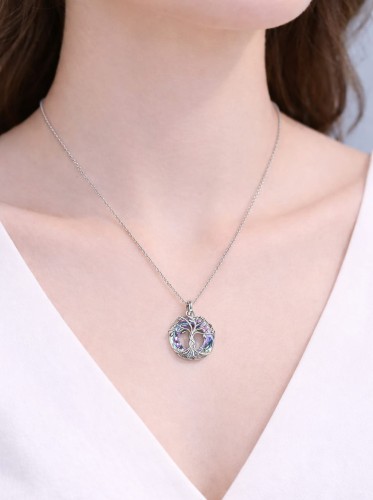 Naszyjnik Srebrny 925 Drzewo Życia – Srebrna Zawieszka z Łańcuszkiem.jpg