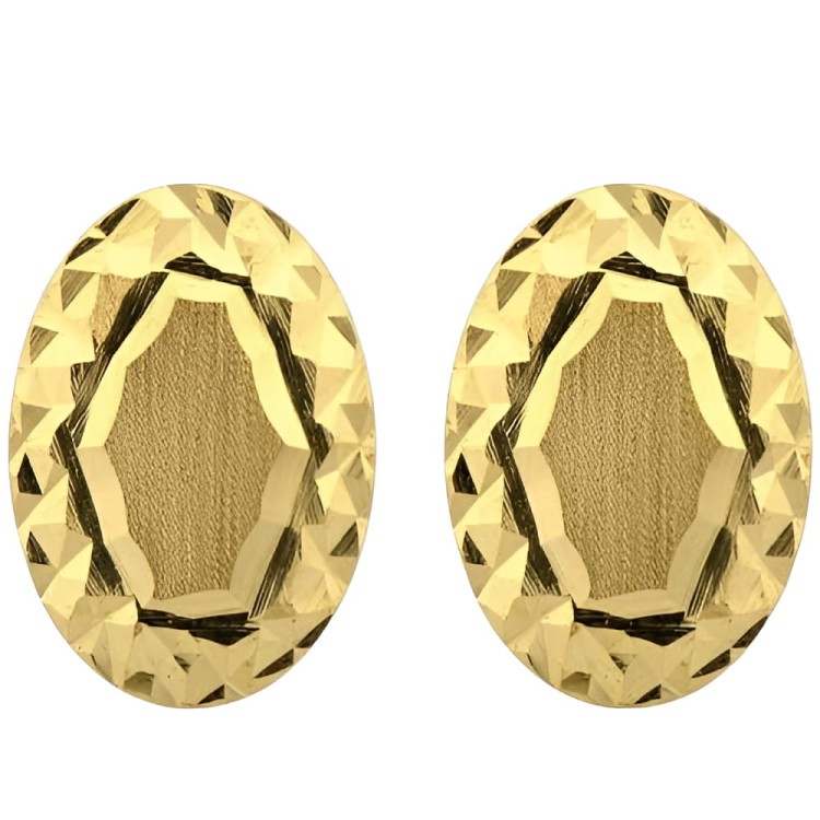 Owalne Kolczyki Złote Sztyfty Diamentowane Złoto Próby 585 Eleganckie.jpg