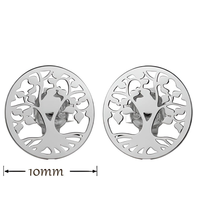 Kolczyki Srebrne Ażurowe Kółka z Drzewem Szczęścia – Sztyft – Srebro 925.jpg