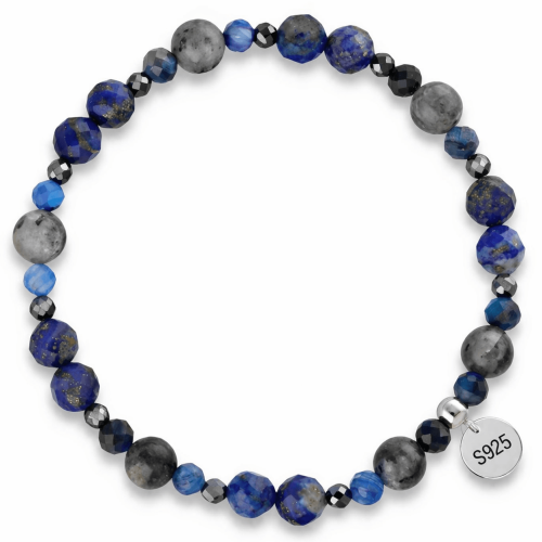 Srebrna 925 Bransoletka lapis lazuli terahertz hematyt kyanit labradorit.png