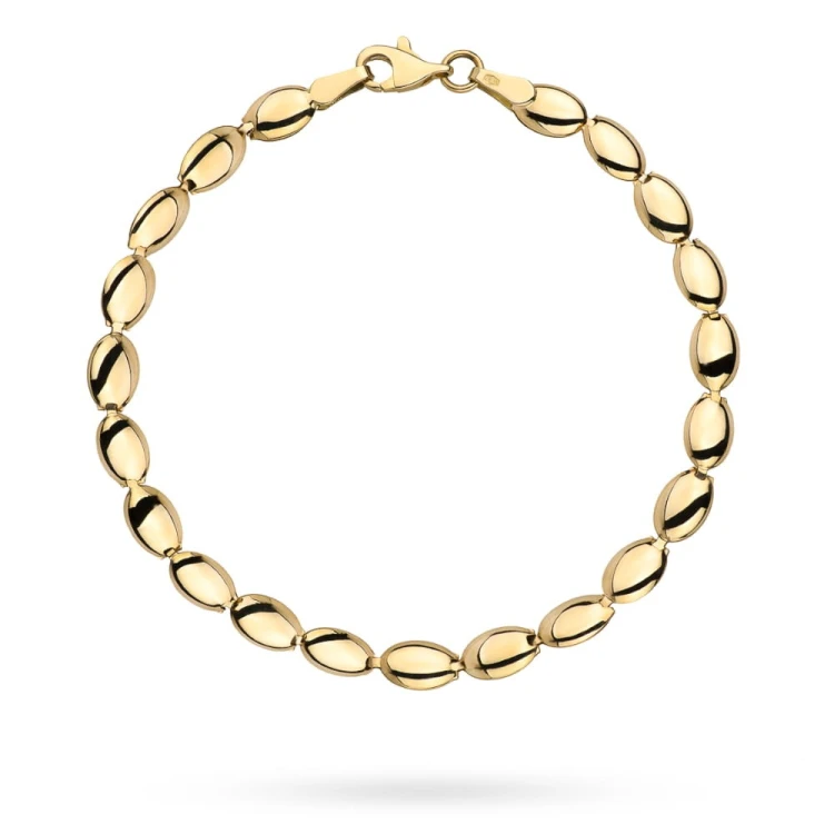 Bransoletka złote owale pusta