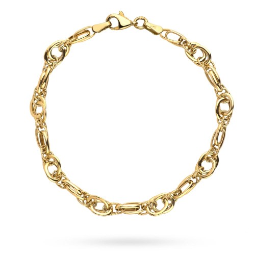 Bransoletka złota z kolekcji "GRANDE" zdobiona diamentowaniem