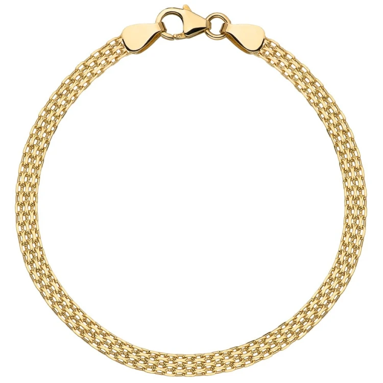 Bransoletka złota bismarck - 5 mm