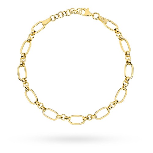 Bransoletka złota ogniwa i kółeczka