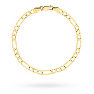 Bransoletka złota o splocie figaro