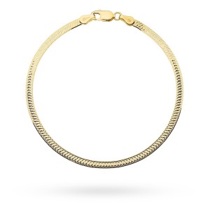 Bransoletka złota jednostronnie diamentowana 3mm